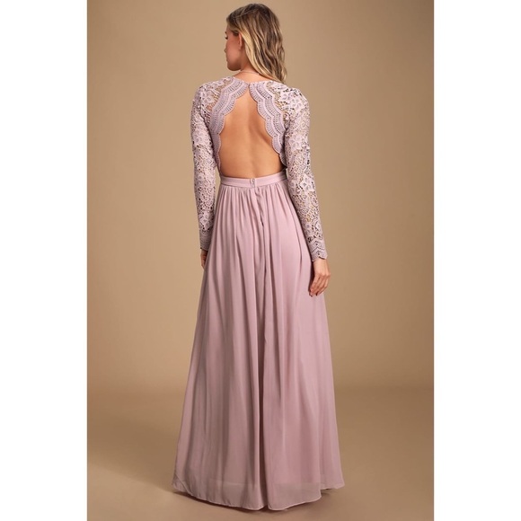 [Lulus] NWT Awaken My Love Lace Maxi Dress - Picture 3 of 9